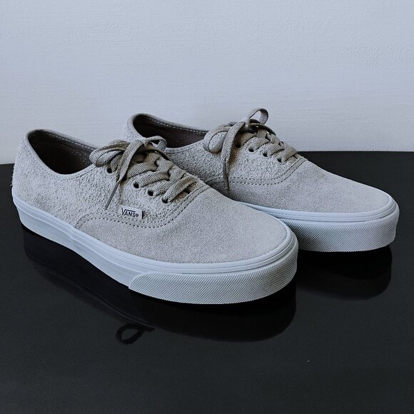 Vans Women's Authentic Suede Mix Sneaker in Awesome Moon Rock Brown Gray - Picture 2 of 11